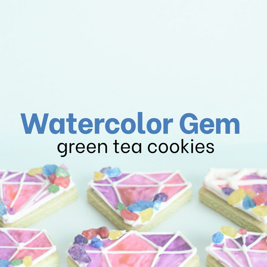Watercolor Gem Cookies. DIY cookies delivered